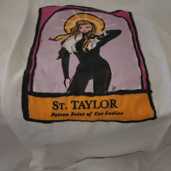 St. Taylor Swift Patron Saint to Cat Ladies Tshirt - RARE 2xl - $75 obo - Picture 2 of 3